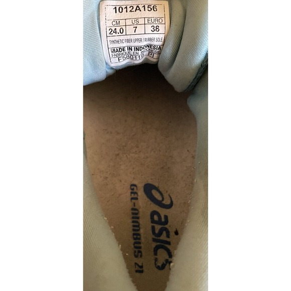 ASICS Womens Gel-Nimbus 21 Blue Coral SkyLight‎ FlyteFoam Running Shoes Size 7 - Picture 6 of 6